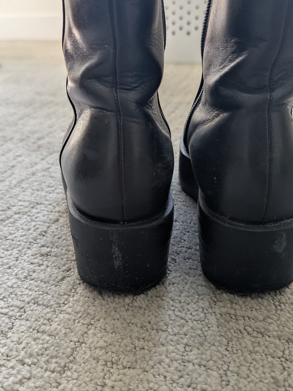 Camper Billie Black Chunky Platform Ankle Boots - Picture 6 of 9